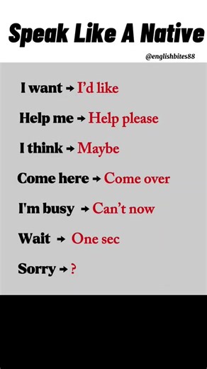 Speak Like a Native | Daily English Alternatives | English Tips by Englishbites88#learnenglish#viral