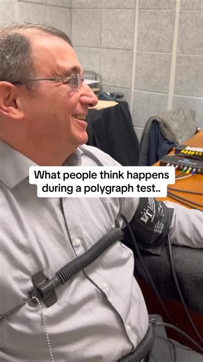 David Goldberg on Instagram: "What people think a polygraph test looks like vs. what actually happens #polygraph"
