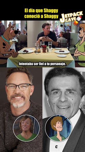 Jetpack Cave on Instagram: "El día que Shaggy (Matthew Lillard) conoció al Shaggy original (Casey Kasem) en la película 'Looney Tunes: DE Nuevo en Acción'. Casey Kasem fue la voz de Shaggy hasta su retiro en 2009 (aunque volvería a la actuación de voz en un par de ocasiones); posteriormente, Matthew Lillard se convertiría en la voz oficial del personaje. Lamentablemente, Casey falleció en 2014. #scoobydoo #shaggy #matthewlillard #scooby #looneytunes"