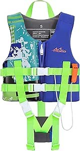 MoKo Swimming Vest for Kids 17.6-77 lbs, Clearance Children Swim Vests Water Activity Equipment Cute Pattern Watersports Swimming Device for Toddlers Boys Girls, S/M/L Size
