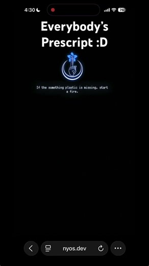 Link: nyos.dev/prescript