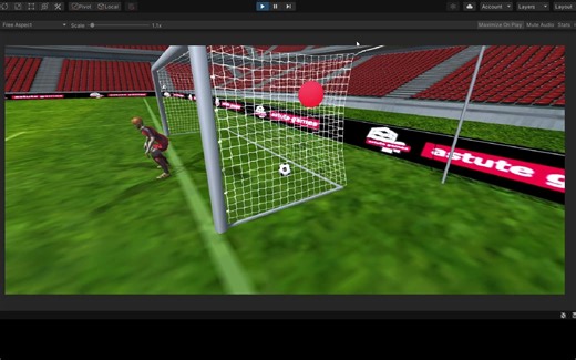 基于Unity3D的足球任意球射门游戏