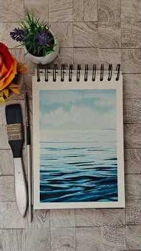 Let's paint water | Watercolor process #easyart #paintingwater #easywatercolorpainting #art