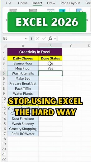 Use Some Creativity In Excel Sheet 😎🔥| Excel Tips & Tricks #excelshortcuts #tutorialexcel #excel
