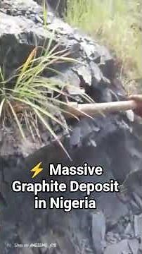 Massive Graphite Deposit in Nigeria ⚡💎 #Shorts