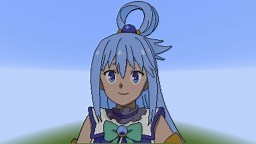 AQUA Pixel Art Timelapse [KonoSuba] Minecraft Map