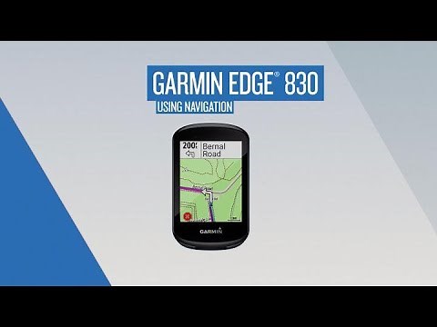 Garmin Edge 830: Using Navigation
