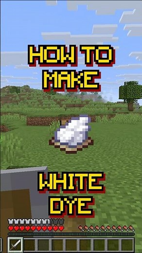 Minecraft: How to make White Dye | Recipe 154