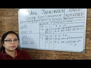 Advanced Vedic Maths| Vargamula (Part 3)| Square root of perfect square by Dvandvayoga Method