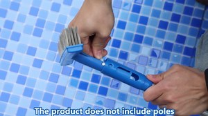 Adnee 7 Pcs Pumice Stone and Pool Brush Kit-Pool Pumice Stones and 10" Stainless Steel Pool Brush-Pumice Stone Set with Pool Brush to Remove Rust Spots Calcium Deposits