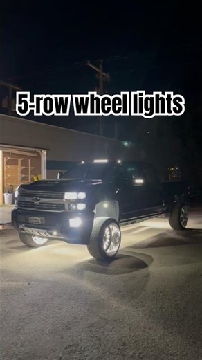 We installed 5-Row Pure LED Wheel Lights on this chevy. light up your ride with a clean setup💡