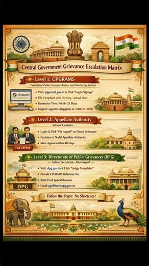 Central Government Complaint Process (CPGRAMS & DPG Guide)