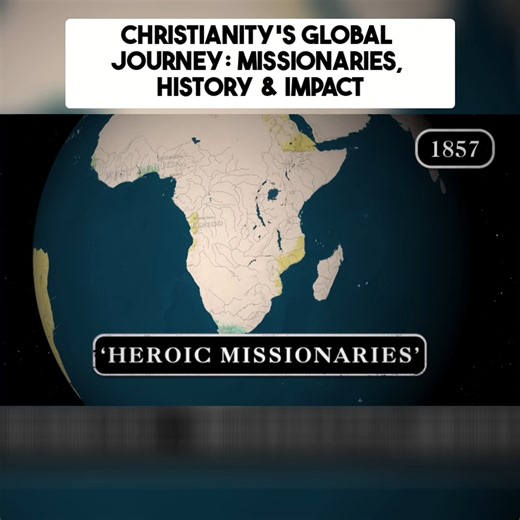 Christianity's Global Journey: Missionaries, History & Impact David Livingstone highlighted as central Africa explorer; missionaries expanded Christianity in Africa and Asia, Korea example; 1900s communist regimes hindered but Christianity persisted; today ~2.3 billion Christians worldwide. #Religion #HistoryOfChristianity #EpicHistory | Epic History TV