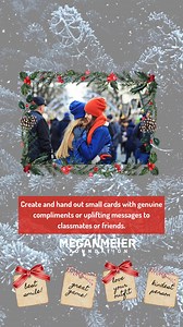 🎄✨ Spreading Holiday Cheer: Compliment Cards! ✨🎄 Take a moment to spread some positivity with heartfelt compliments! 📝💛 Create small cards with kind messages and hand them out to classmates, friends, or even someone who might need a little extra cheer. Sometimes, a simple compliment can make someone’s day! #HolidayCheer #SpreadKindness #ComplimentCards #MakeADifference | Megan Meier Foundation