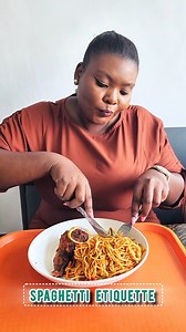 Spaghetti Etiquette 👇🏼 📌 Twirl, don't fork: Twirl spaghetti around your fork to manage long strands. 📌 Cutting the pasta: Do not cut spaghetti with your fork, as this is seen as improper. 📌 Using a spoon: Avoid using a spoon as a base to twirl the spaghetti, as this is not traditional etiquette. 📌 Overloading your fork: A mouthful of pasta that is too big to manage can lead to messes and make it difficult to speak or chew comfortably. 📌 Slurping: Do not slurp spaghetti or noodles, especia