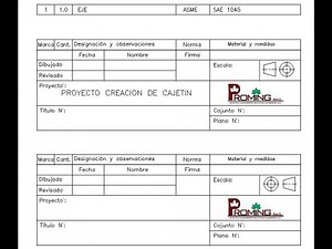 Autocad - Bloques con atributos. Cajetín con atributos