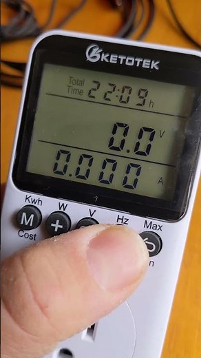 Ketotek power meter basic menus, similar to killawatt
