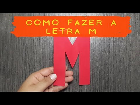 How to make the letter M without using a mold