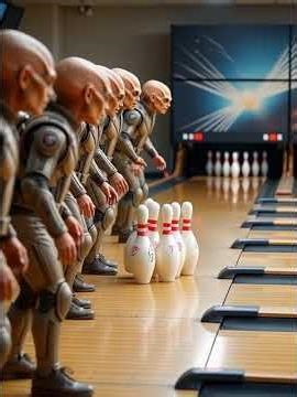 aliens plays bowling