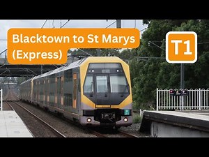 Sydney Trains Millennium M Set Ride - Blacktown to St Marys (Express) - T1 Western Line