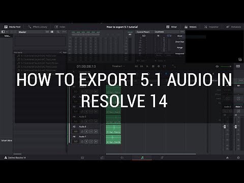 How To Export 5.1 Audio in Resolve 14- DaVinci Resolve 14