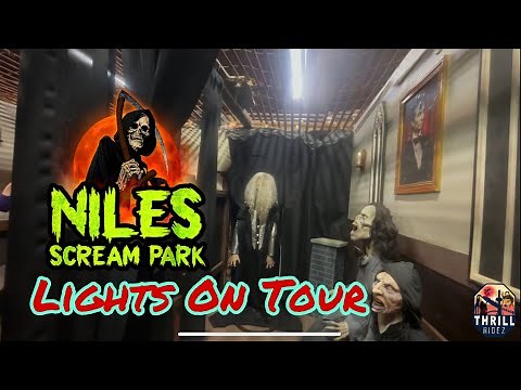 Niles Scream Park 2022 Lights On Tour of Haunted House and Trails!