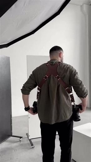 Professional Photographer Strap, Double Shoulder Camera Harness, Leather Multicamera Strap, Event Gear, Photography Gift - Etsy