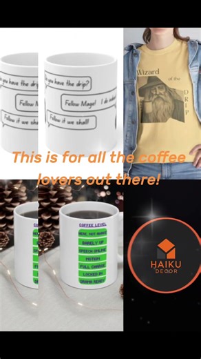 coffee lovers dream merch! #design #fashion #coffee