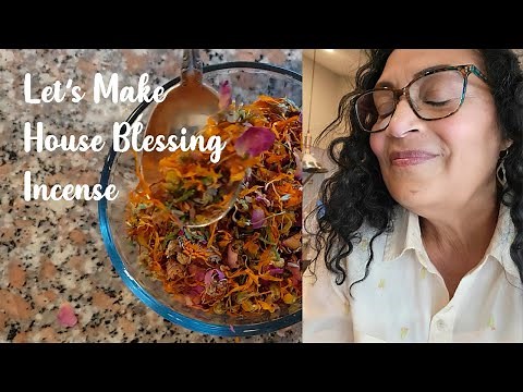 DIY loose incense recipe for House Blessings|| easy formula + how to burn with or without charcoal