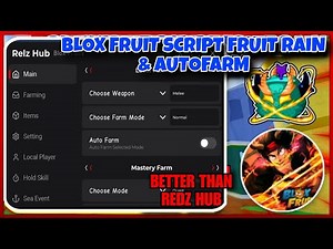 No Key Script Blox Fruit Mobile RELZ HUB 🔴 BETTER REDZ HUB , AUTO FARM & FRUIT RAIN | Fluxus Delta