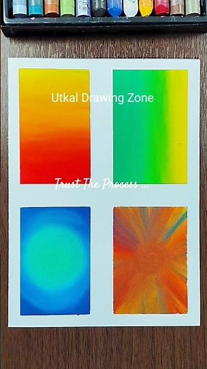🌠✨Blending Soft Pastels Perfectly(Beginners Secret)#shorts #art #oilpastels #utkaldrawingzone