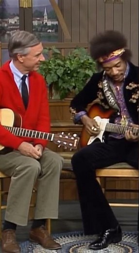 Mr. Rogers Invites Jimi Hendrix For A Guitar Session #jimihendrix #mrrogers