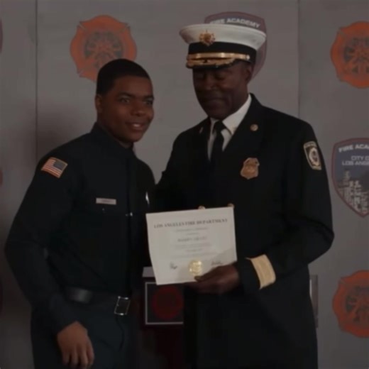 Harry Grant ceremony into becoming a firefighter #harrygrant #911onabc #fyp #viral #911