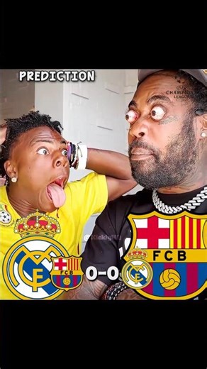 Barcelona vs Madrid Ucl Prediction 💀😱 #championsleague