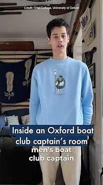 Inside an Oxford University boat club captain’s room 👀 #OxfordUniversity