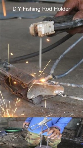 How To Make A Fishing Rod Stand #amazingkkdaily #shorts