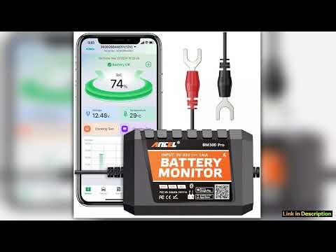 ANCEL BM300 Pro Battery Tester 6V 12V 24V Battery Monitor Bluetooth for Car SOH SOC Battery Health