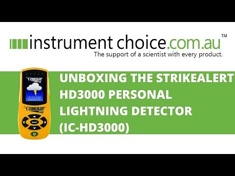 Unboxing the StrikeAlert HD3000 Personal Lightning Detector (IC-HD3000)