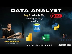 Day 2 Data Analyst FULL Course Beginner's to Advance Hindi | SQL How to create Table Database #SQL