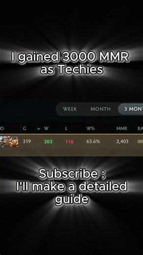 How to get 3000 mmr as Techies | Dota 2