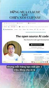 Đừng Mua Claude Khi Chưa Xem Clip Này!! #deepseek #vscode #setupAI #shorts #openclaw