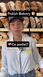 At the Polish bakery 🍞 LESSON FOR FOREIGNERS ❤️✌🏼 🫵 Jaki chleb najczęściej kupujesz? (What bread do you usually buy? Napisz w komentarzu! (Write in the comment) #polishlesson #polishclass #polishlanguage #polishforforeigners #polishforbeginners #polishdialogue #polishconversation #polishlanguagecourse #polishclasses #polishlessons #polishheritage #polishhusband #polishwife #polishamericans #polishteacher #polishvocabulary #polishforbeginners #polishstudy #learnpolishonline #polishlanguage #po