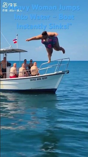 She Jumped and the Whole Boat Sank! 😂 | Funny Boat Fail”