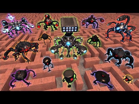 Omnidroid Robot Army in a Big Maze Challenge | Garry’s Mod Experiment