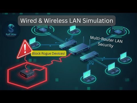Multi-Router LAN Simulation with Wireless & Port Security | Cisco Packet Tracer Tutorial