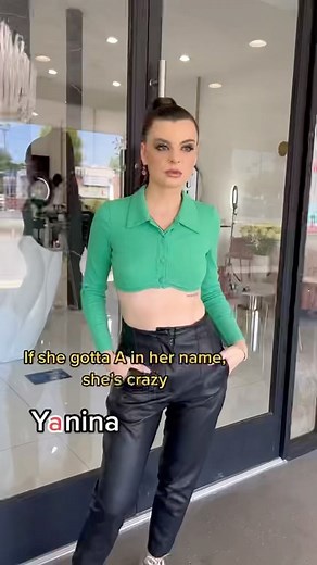 Yanina Makoviy on Instagram: "What’s your name? #names #jokes #fun #ukrainian Makeup: @tinawhitee Hair: @la.hairartist"