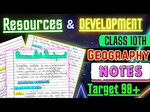 | Resources and Development | Notes Class 10 CBSE | Geography Chapter 1 Notes | ‎‪@Edustudy_point‬