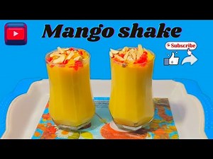 Thick & yummy mango shake recipe/ summer dessert/mango juice.