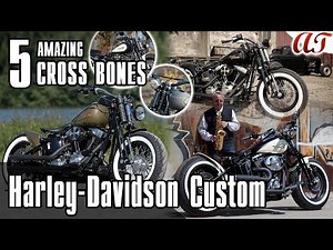 5 AMAZING Harley-Davidson CROSS BONES FLSTSB Custom [4K] * A&T Design