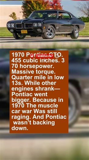 Pontiac Built This 455 to Break the Rules